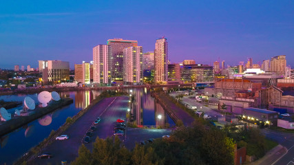 Fototapeta premium Salfod Quays, Media City, Manchester, Salford