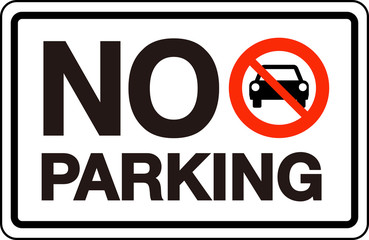 No Parking Sign , vector illustration