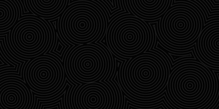 Abstract background of concentric circles in black colors © Olga Moonlight