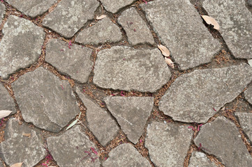 Close-up of big stones for use in wallpaper, texture, design, pattern and backgrounds. Horizontal shot.