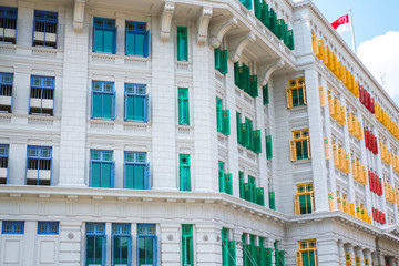 Obraz premium Heritage colourful Windows in Singapore