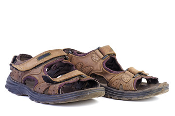 Pair of old sandals