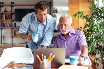 Business people working together