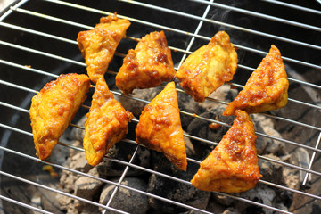 Delicious Grilled Tofu with spicy sauce