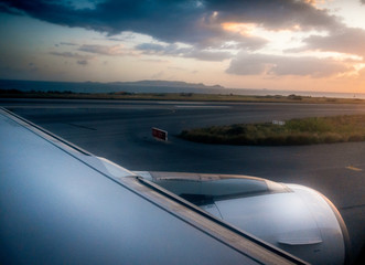 Airplane on runway