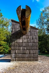 tree shingle building