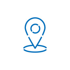 maps location icon Logo illustration. vector Icons Set Outline. Simple Modern graphic flat design design concepts. 