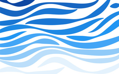 Sea wave layer concept design blue color vector abstract background