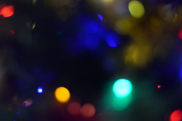 New year screensaver in the form of lights