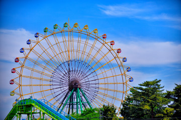 Ferris wheel in Isesaki-city, Japan.