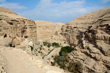 Fototapeta na wymiar Wadi in the Desert