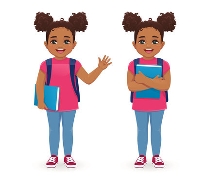 Little Black Girl Cartoon Images – Browse 29,293 Stock Photos, Vectors, and  Video | Adobe Stock