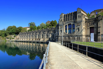 Fototapeta premium hydroelectric power plant taccani in trezzo sull'adda town in italy