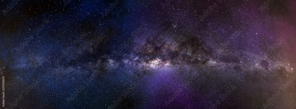 Wall mural milky way galaxy panorama