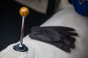 Gear shifter of a vintage car