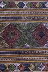 Woven fabrics of Nan Province close-up