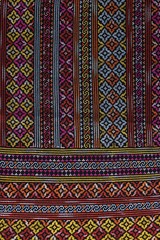 Woven fabrics of Nan Province close-up