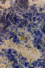 Lapis Lazuli, surface texture close view