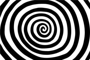 Spiral hand drawn vector illustration abstract minimalism style