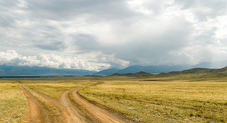 Fototapeta na wymiar Altai steppe