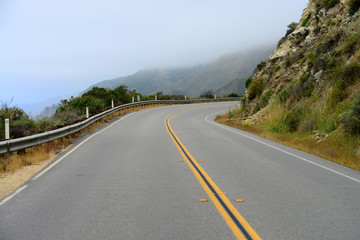 US Highway One in Big Sur California.