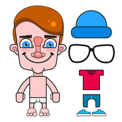 Boy Doll Vector For Any Purpose Vector Illustration
