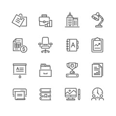 Business Office vector Icon Set