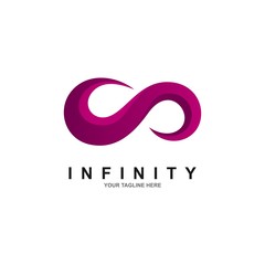 Fototapeta premium Infinity symbol limitless logo design vector template