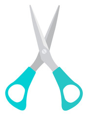 Scissors Icon isolated on white background.  Vector Illustration