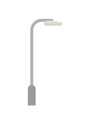 Industrial town street light in grey colors..