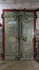 Old heavy Double Metal Doors