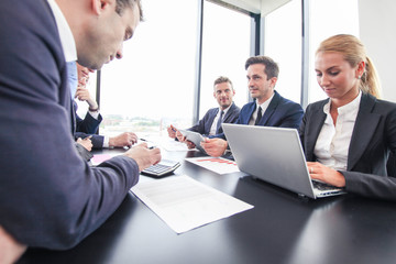 Fototapeta premium Business people at meeting
