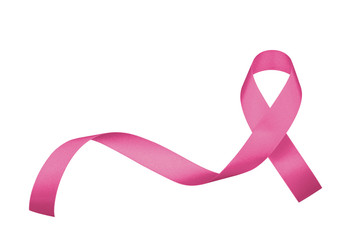 Breast cancer awareness pink ribbon for Wear pink day charity in October for woman health and...