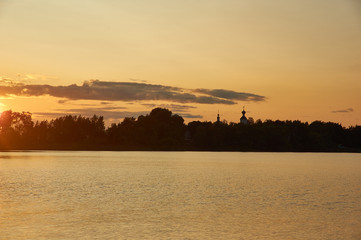 Ostashkov, Sunrise on lake Selige