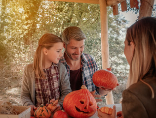 halloween herbst familie