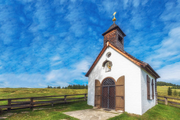 Postalm chapel in Austria, Europe