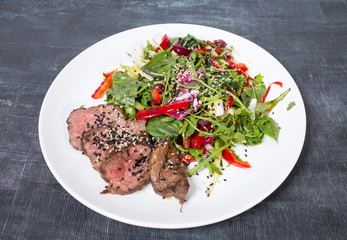 Grilled thai beef salad.