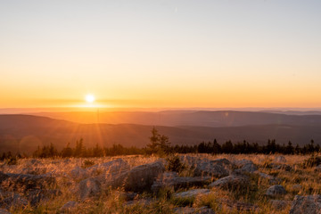 Sonnenuntergang auf dem Brocken