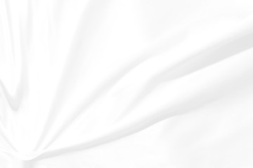 Obraz premium Soft fabric curve abstract copy space white background