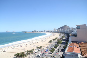 Copacabana beach in Rio de Janeiro