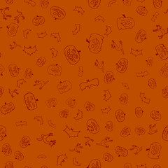vector halloween seamless pattern