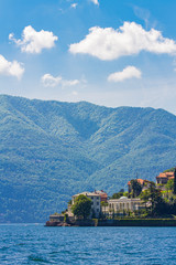 Town Torriggia on Como Lake in Italy