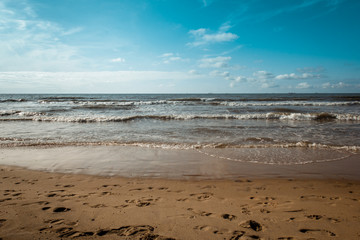 Sonniger Tag an der Nordsee Strand