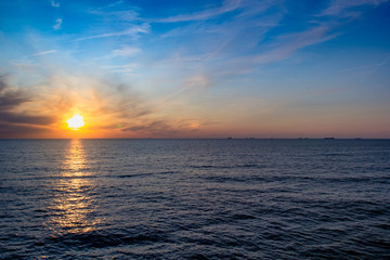 Sonnenuntergang an der Nordsee