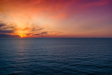 Obraz premium Sonnenuntergang an der Nordsee