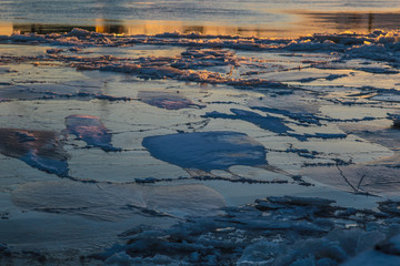 ice on the river