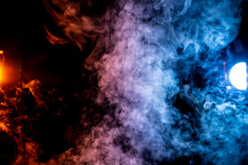abstract smoke on black background