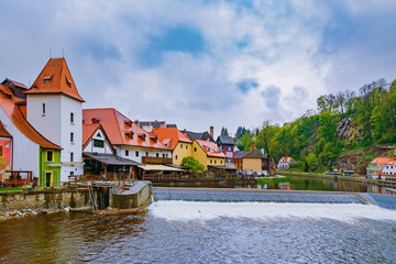 Obraz premium Houses of Cesky Krumlov