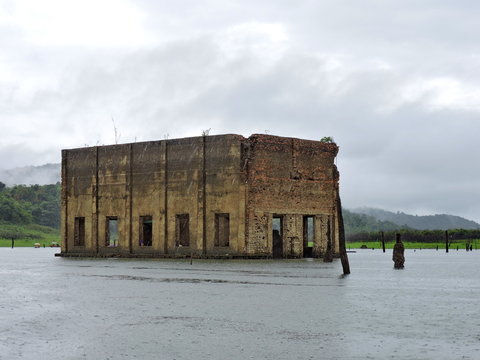 Wat Saam Prasob, the Sunken Temple Sangklaburi, Kanchanaburi, Thailand