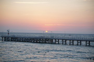 Obraz premium Sunset in Lazarevsky (Sochi)